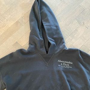 cropped black Abercrombie and Fitch hoodie